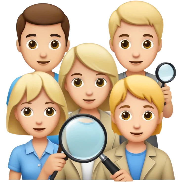 many white people, searching, hobbies, interests, magnifying glass, users, explore, activities, find, discovery, passion, pursuit emoji