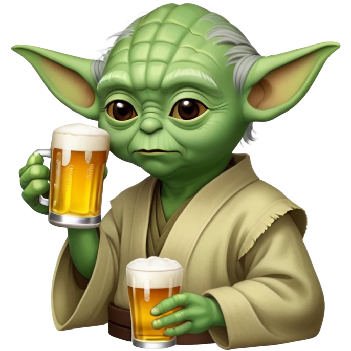 Yoda drink béer emoji