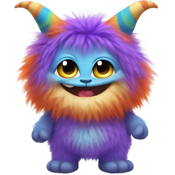 kind funny baby monster emoji