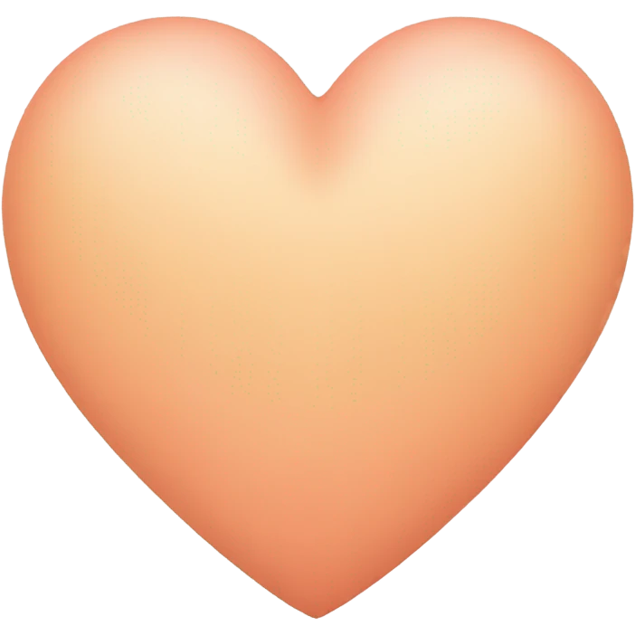 pastel peach heart emoji