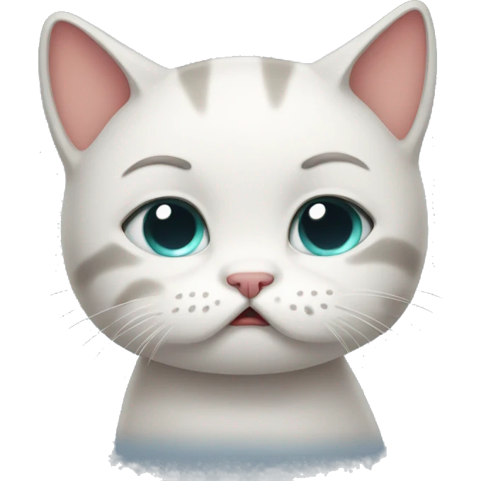 Sad kitty crying  emoji