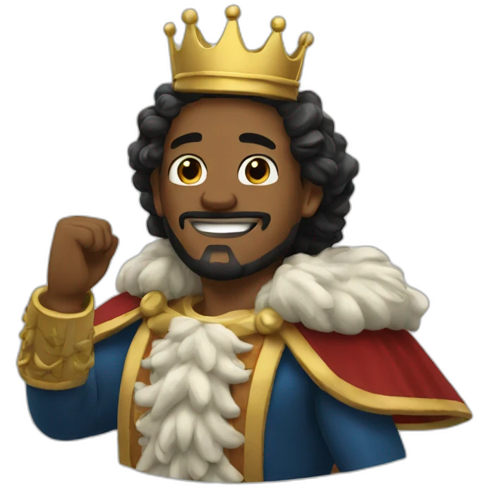King wave emoji