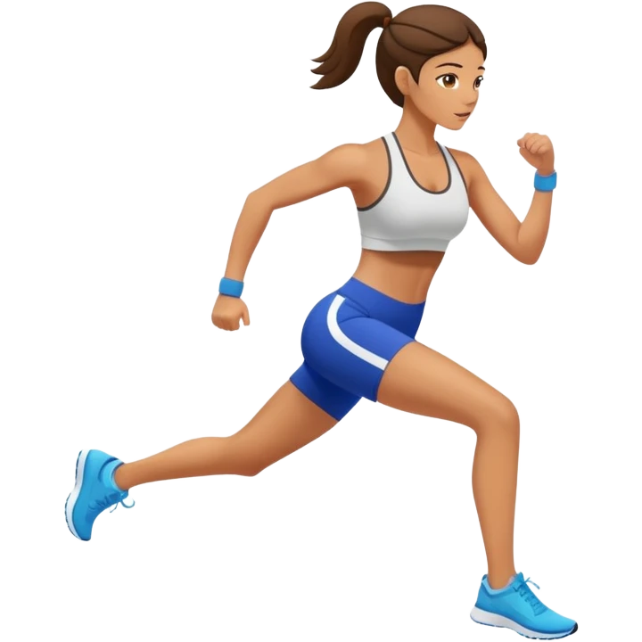 athletic woman exercising emoji
