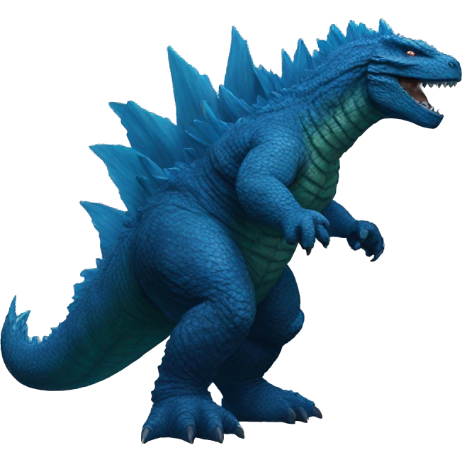 Godzilla bleu emoji