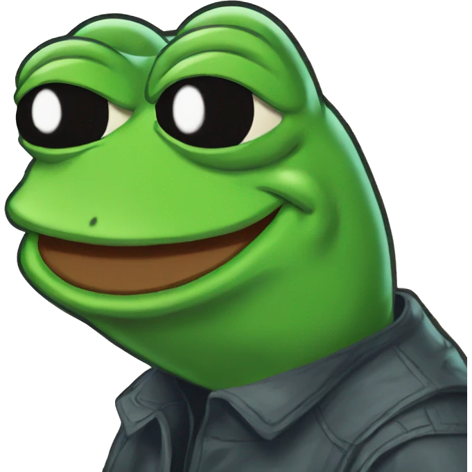 Pepe the frog a banner reading merlis emoji