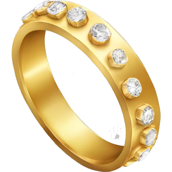 Gold wedding ring emoji
