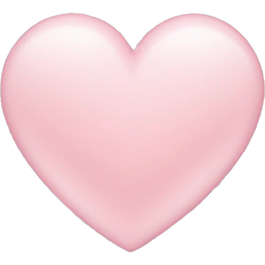Light pink heart emoji