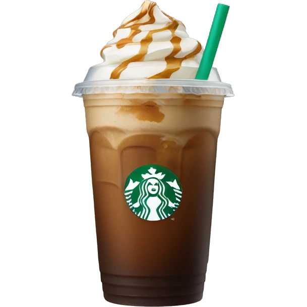 A starbucks iced coffee emoji