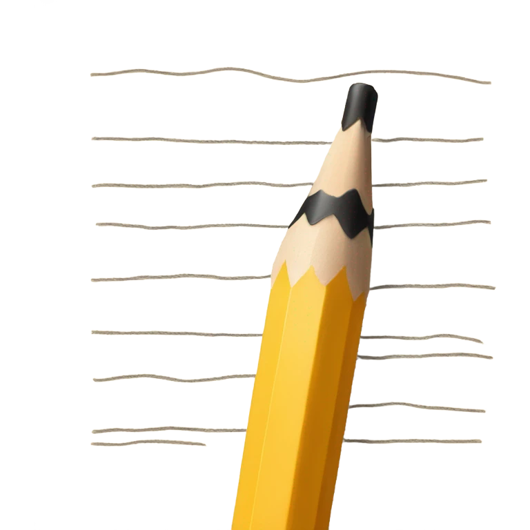 Writing pencil on document emoji