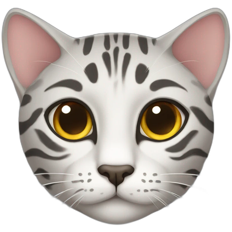 cat bengal Gris emoji