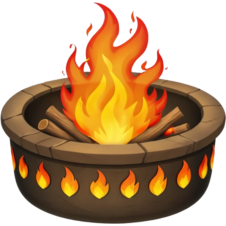 Fire Pit, different emoji