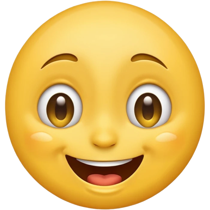 Emoji, laughing face with lots of tears of joy exactly from eyes, wide smile, big eyes emoji