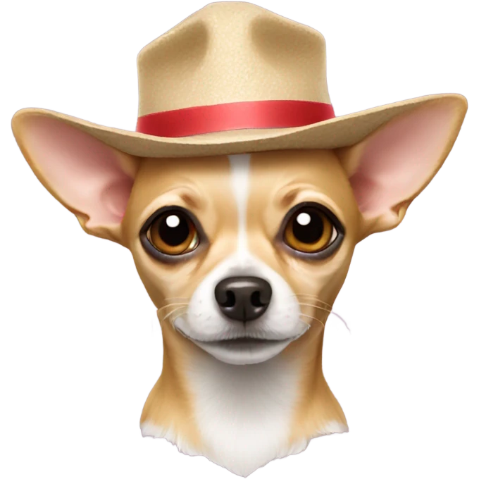 Chihuahua wearing hat emoji