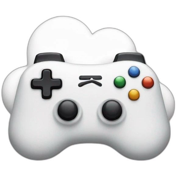 Manette en forme de nuage emoji