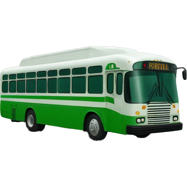 bus à impérial vert  emoji
