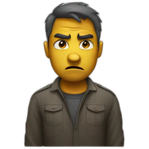 ANGRY Sad emoji