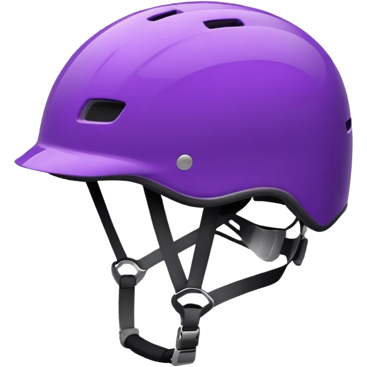 bicycle helmet purple emoji