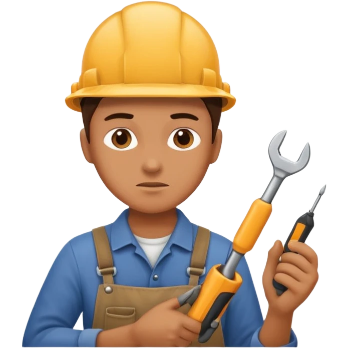 person Repairing a tool emoji