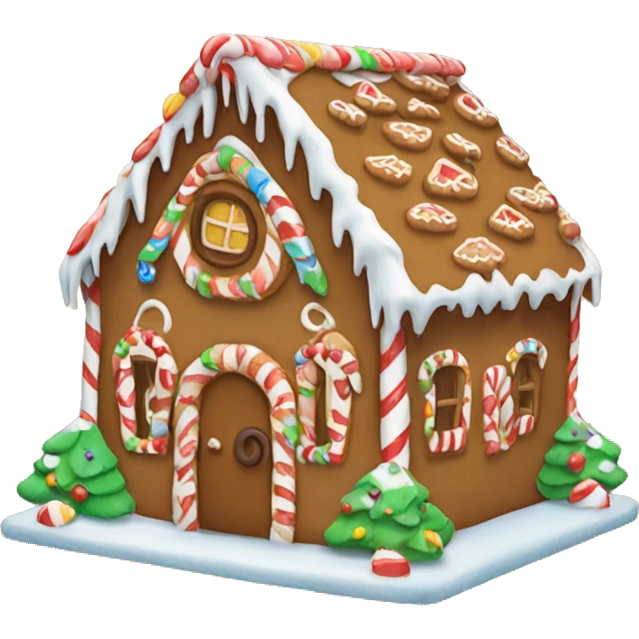 Gingerbread house emoji