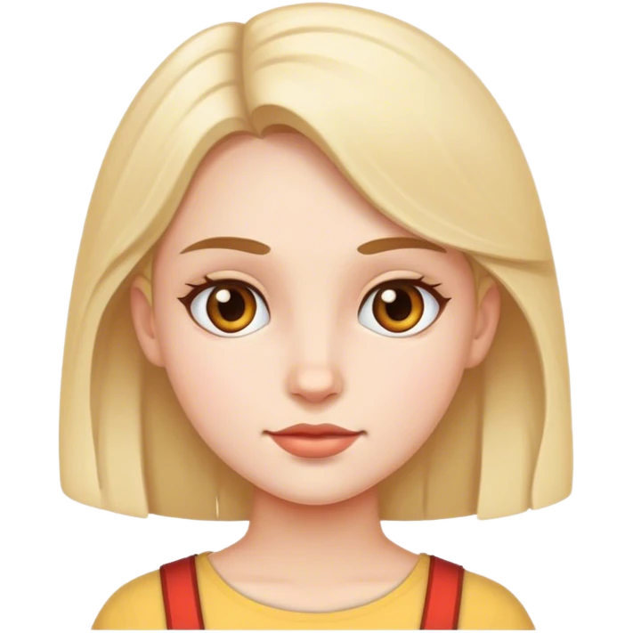 realistic portrait of girl emoji