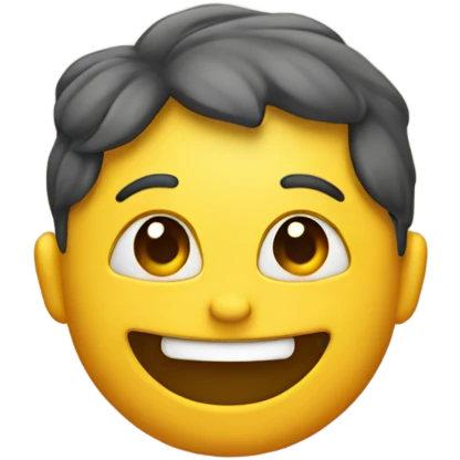 Happy face with feet on top of the face emoji