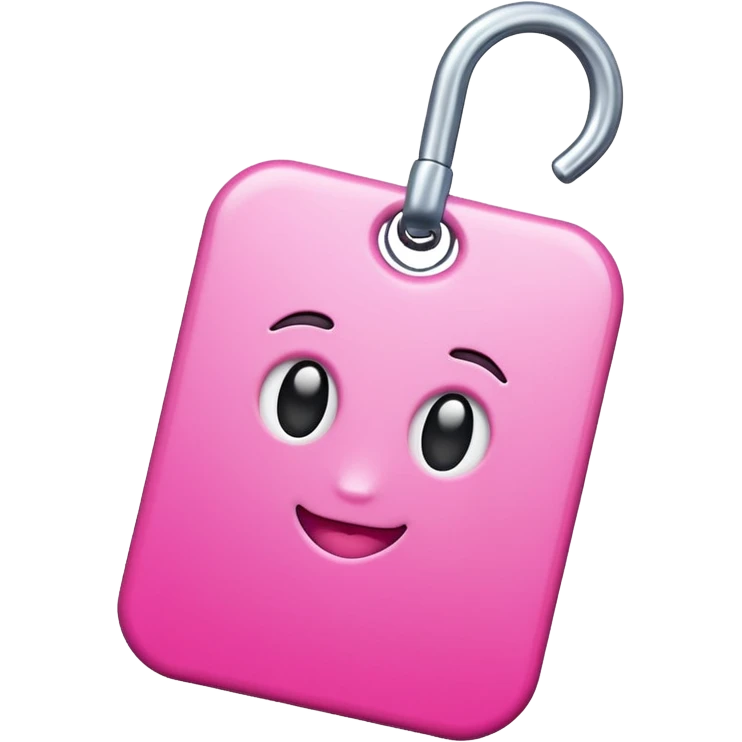 pink question tag emoji