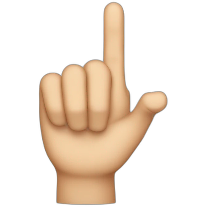 index finger emoji