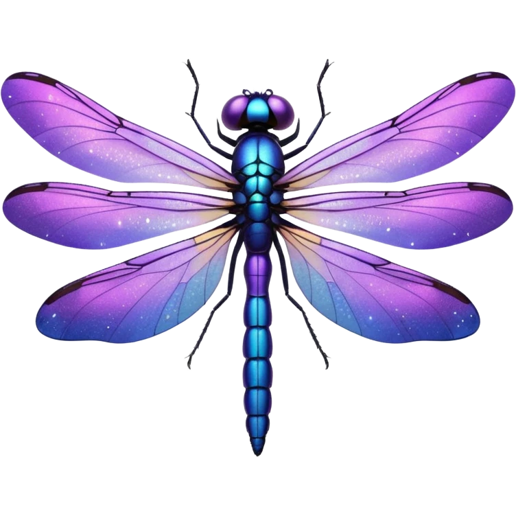 glitter purple dragonfly emoji
