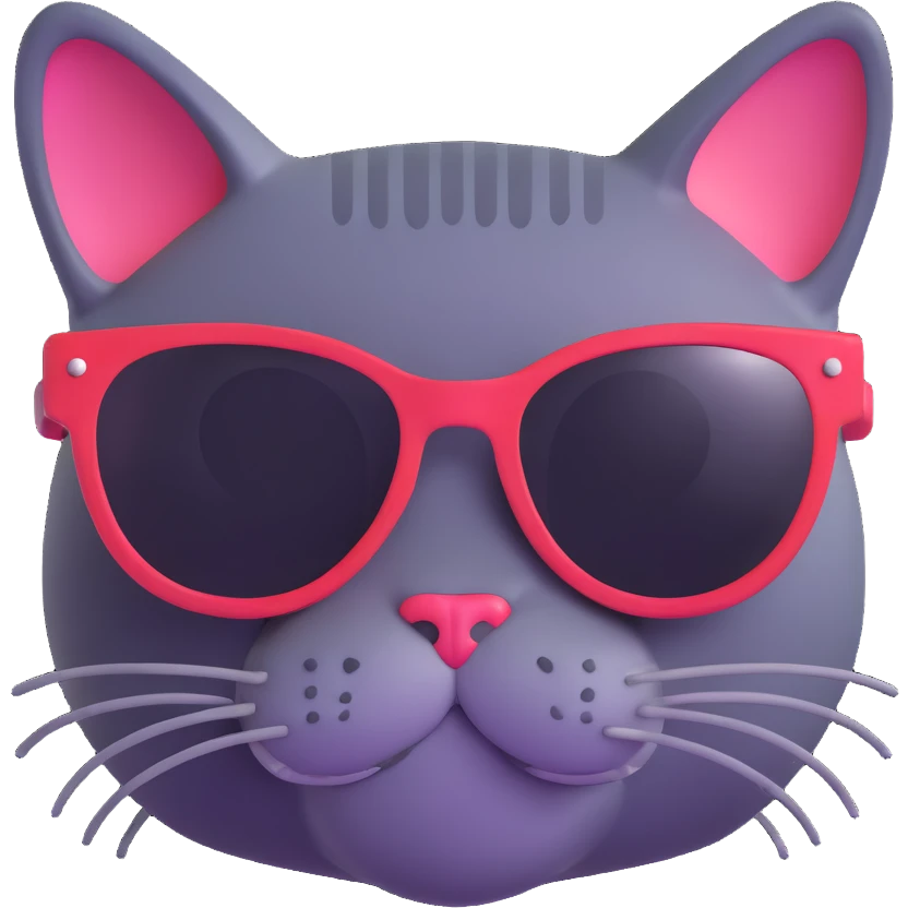 cat wearing sunglasses emoji