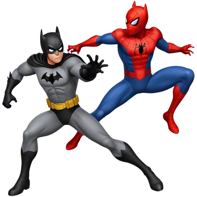 Batman vs spiderman emoji