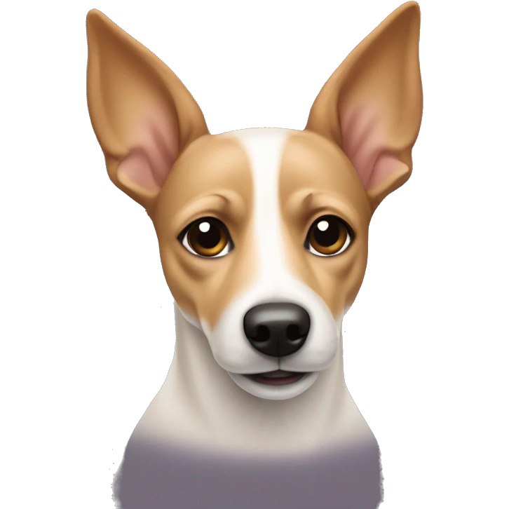 all beige Jack Russel dog with pointy ears emoji