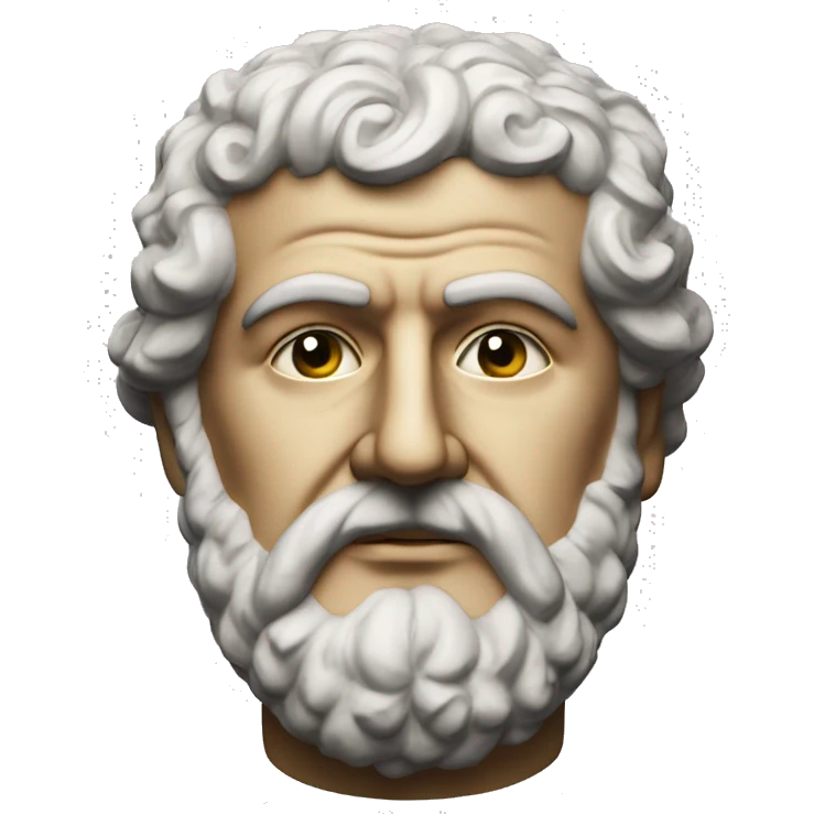 a bust of the 7th century byzantine emperor Maurice  emoji