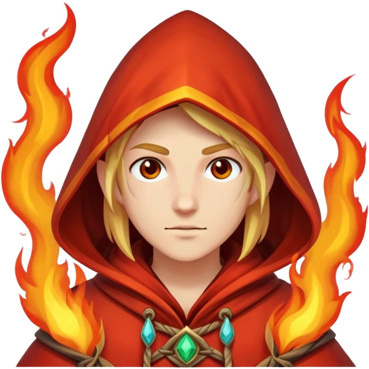 Fire mage with hood emoji