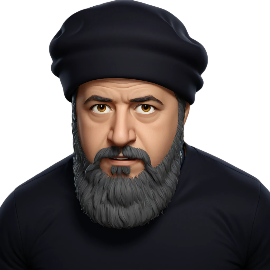 male portrait with hat emoji