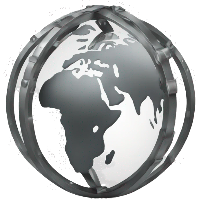 Metal globe emoji