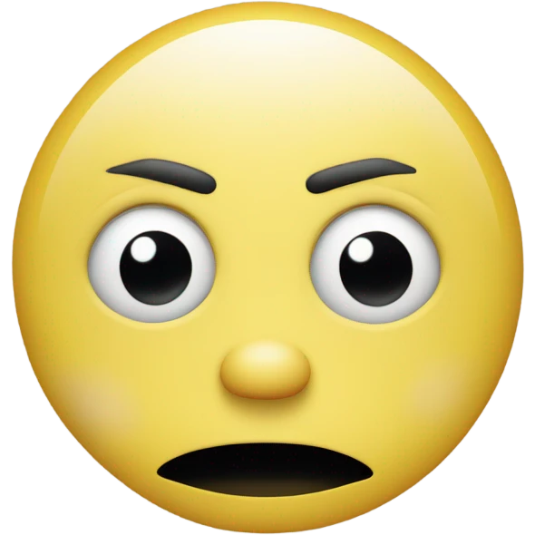 Eyes by side judging serious expression on jellow circle dot like and amoyi and pressed together lips serious  emoji