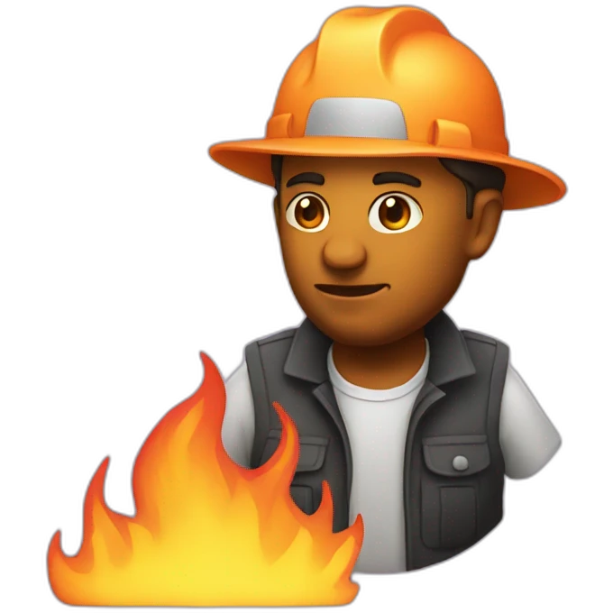 developer on fire emoji