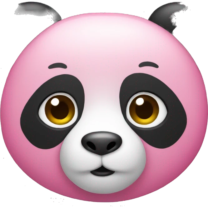 Pink panda emoji