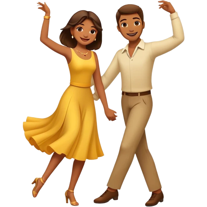 Deux personnes qui danse le zouk  emoji