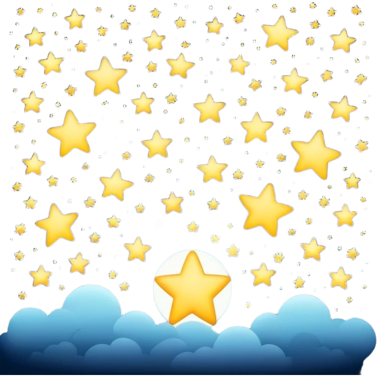 Stars in the sky at night emoji