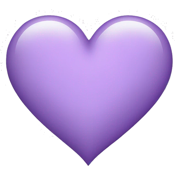 Light purple heart emoji