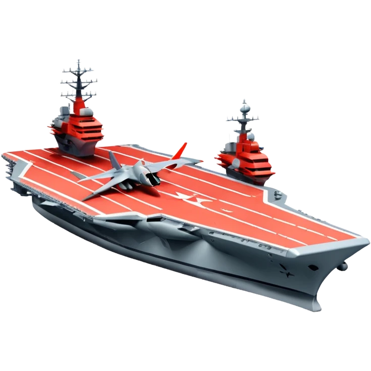 an aircraft carrier with fighter jets emoji