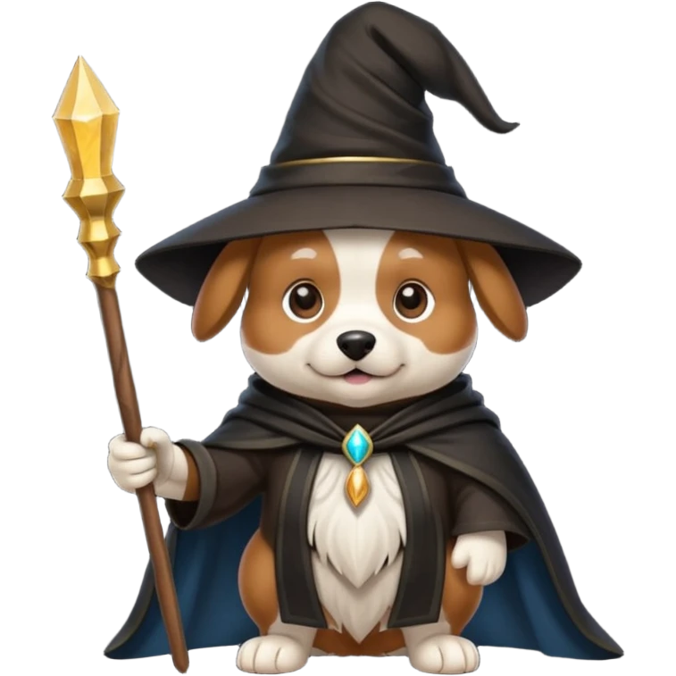 Dog wizard emoji