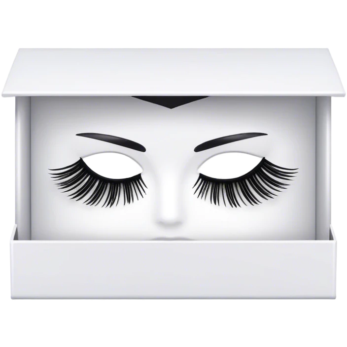 ioni false lashes in a box emoji