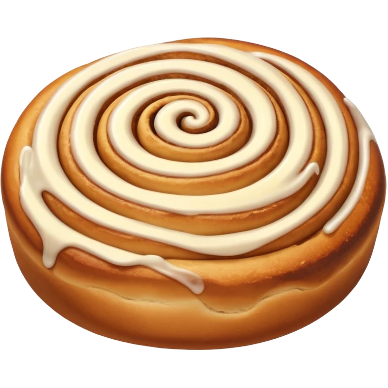 cinnamon roll with a swirl emoji