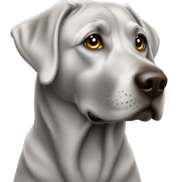 Silver lab emoji