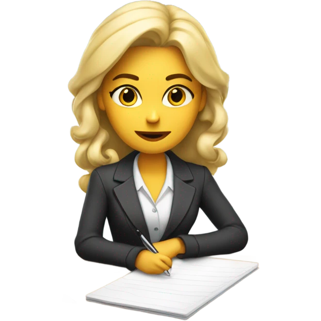 Blonde therapist emoji