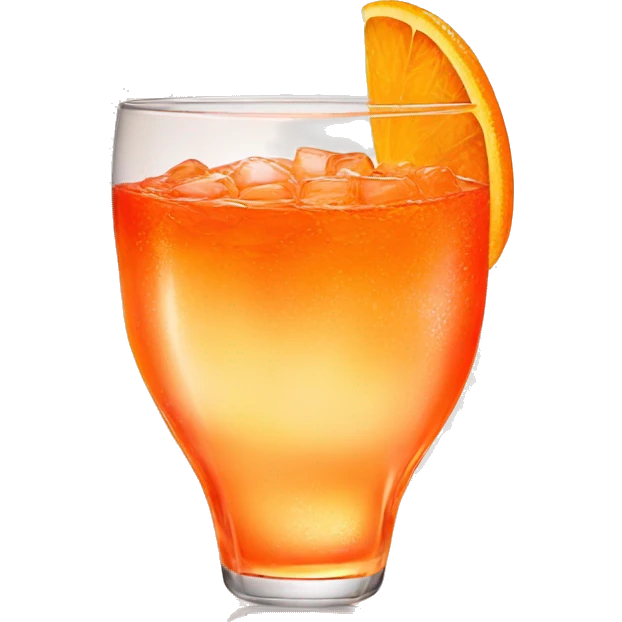aperol spritz with orange emoji