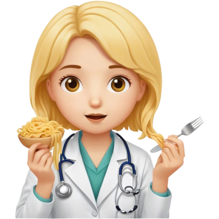 My little girlfriend Emmy, she is cute, is skinny, likes to eat pasta, is also a future doctor  emoji