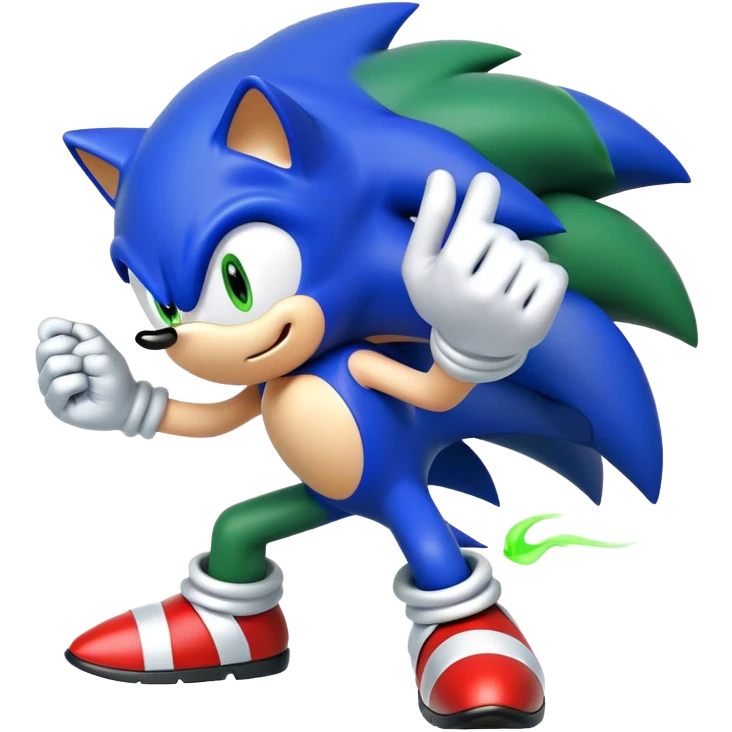 Sonic the hedgehog farting emoji